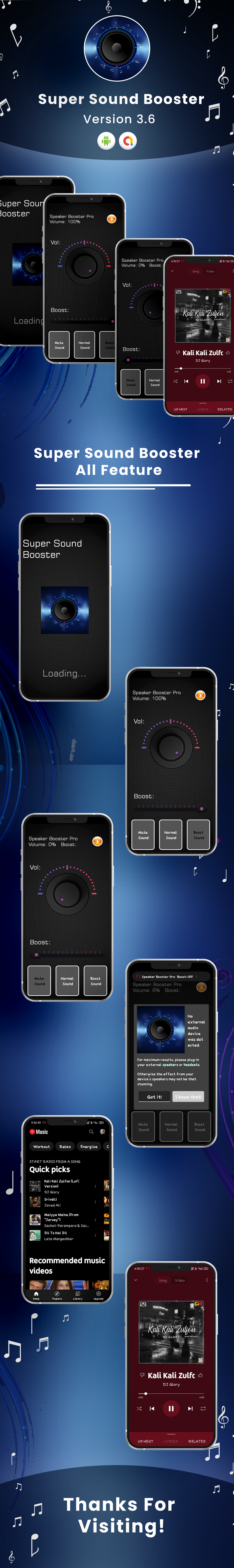 Super Sound Booster | Extra Volume Booster | ultra sound booster | Volume Booster Lite | Admob Ads